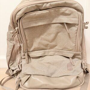 Travel backpack beige